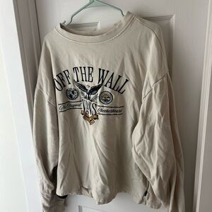 Vans unisex Cream Crewneck Sweater